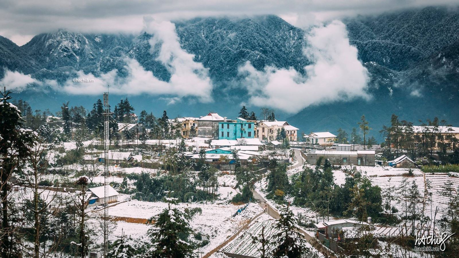 Sa Pa in northern Vietnam, one of the few places in the country where frost and snow can occur in winter